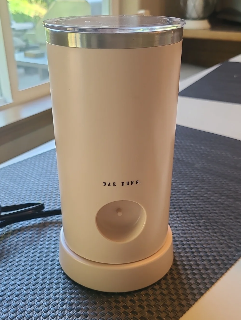 Rae Dunn Pink 'FROTH.' Electric Milk Frother